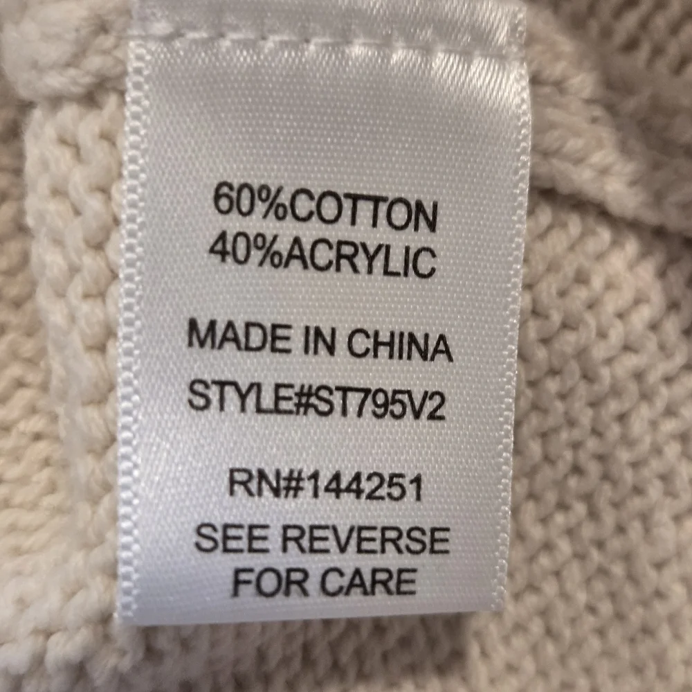 Sincerely Jules BOW Sweater Women's Long Sleeve Cream M - Picture 6 of 6